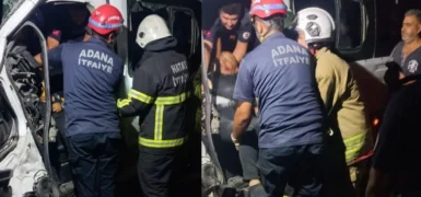 Servis minibüsü ile tır çarpıştı: 1 ölü 14 yaralı