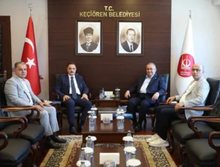 TİMBİR heyetinden Keçiören Belediye Başkanı Mesut Özarslan’a ziyaret