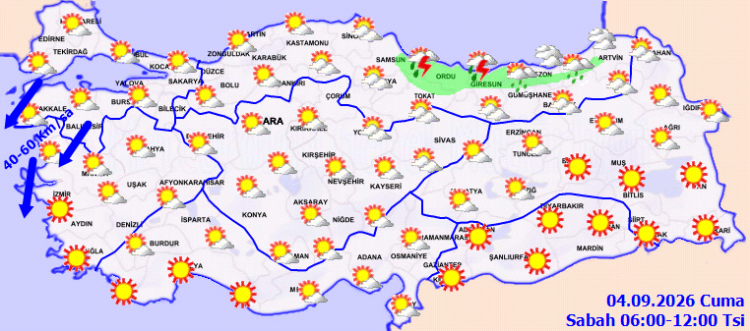 Yurdun kuzey ve batısında hava sertleşiyor