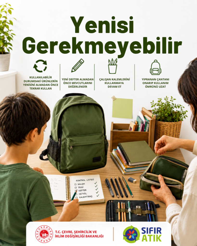 Okullarda eylül ayı “Sıfır Atık” temasıyla başlayacak