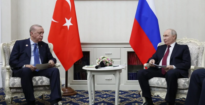 Erdoğan ve Putin Bişkek’te Bir Araya Geldi