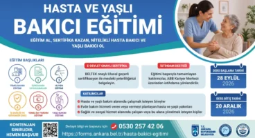 ABB’den sertifikalı “Hasta ve Yaşlı Bakıcı Eğitimi” programı