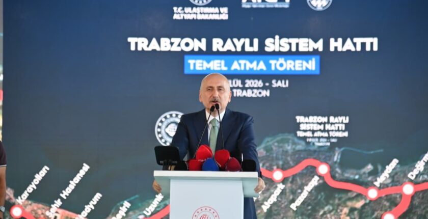 Trabzon Raylı Sistem Projesinde Temel Atıldı