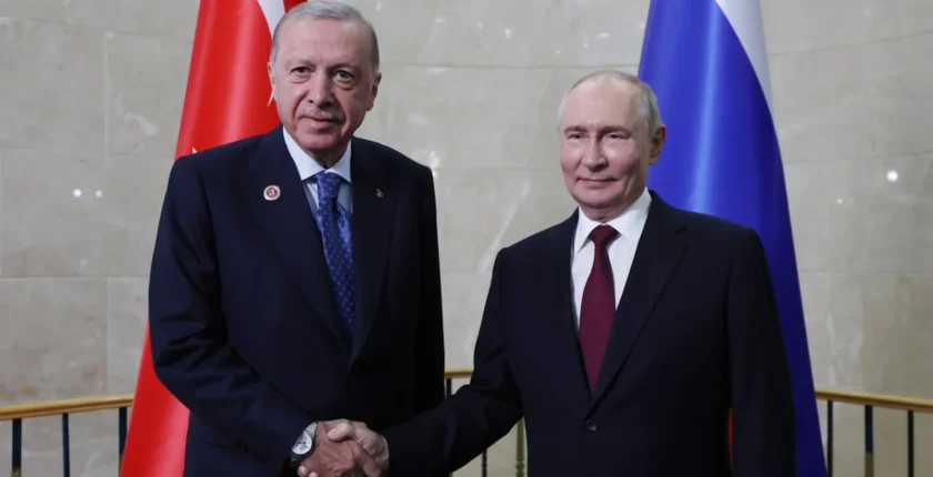 Cumhurbaşkanı Erdoğan, Rusya Devlet Başkanı Putin ile bir araya geldi