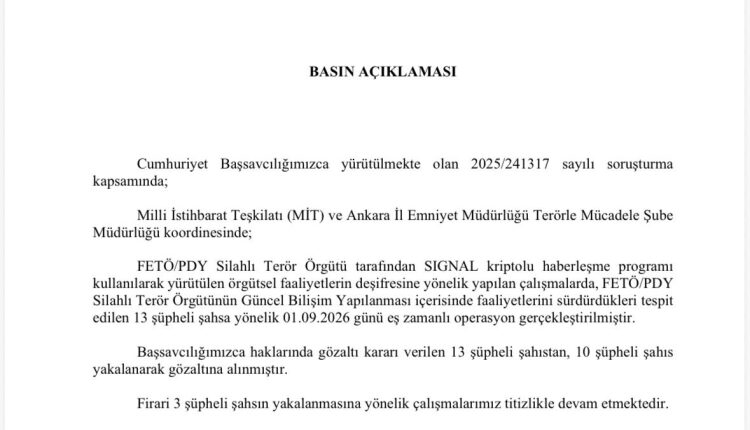 Ankara’da FETÖ’nün bilişim yapılanmasına 10 gözaltı