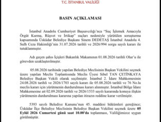 Üsküdar’da başkan vekilliği seçiminin tarihi belli oldu