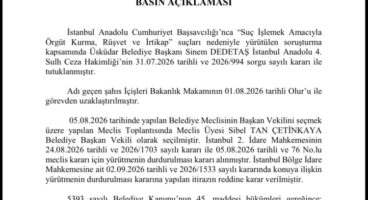 Üsküdar’da başkan vekilliği seçiminin tarihi belli oldu
