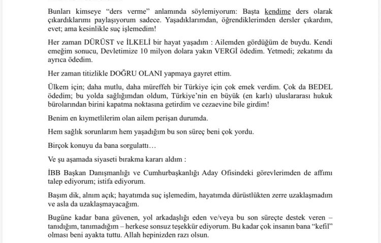 Tutuklu avukat Ece Güner siyaseti de danışmanlığı da bıraktı!