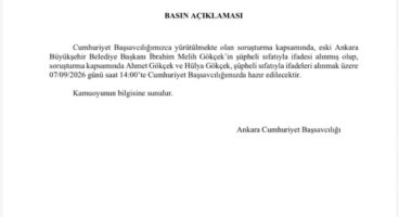 Re'sen soruşturmada Melih Gökçek'in ifadesi alındı… Oğlu ve gelini de ifadeye çağrıldı