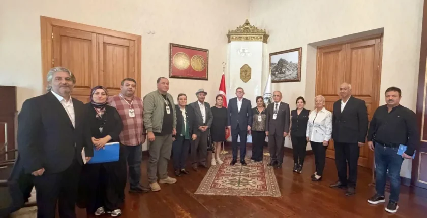 Kars Valisi Ziya Polat'tan makamına kabul Kars Valisi Ziya Polat'tan makamına kabul