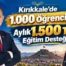 Kırıkkale’de 1.000 öğrenciye aylık 1.500 lira eğitim desteği