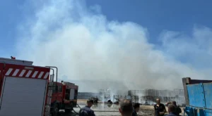 Mustafakemalpaşa’da Fabrika Bahçesinde Yangın