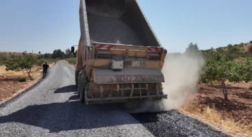 Şanlıurfa Karaköprü kırsalında 7 Km’lik yol Büyükşehir’le yenilendi