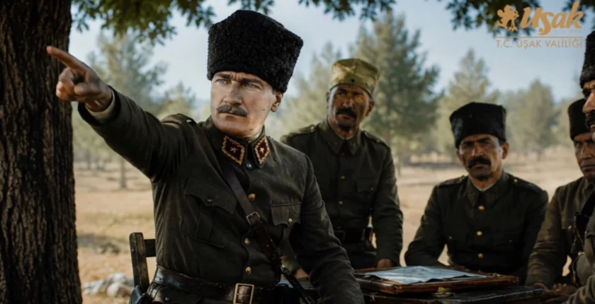 Uşak’ta tarihi emir film ile canlandırıldı