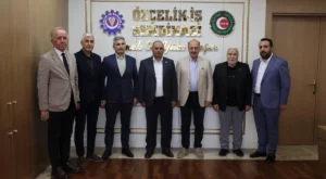 Vedat Bilgin’den Özçelik-İş Sendikası’na ziyaret Vedat Bilgin’den Özçelik-İş Sendikası’na ziyaret